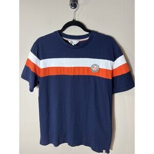 Roland Garros Paris French Open Tennis Mens Large Blue Orange White TShirt